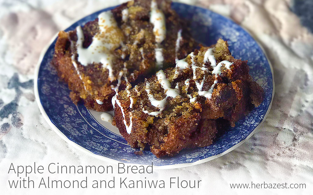Apple Cinnamon Bread with Almond and Kaniwa Flour