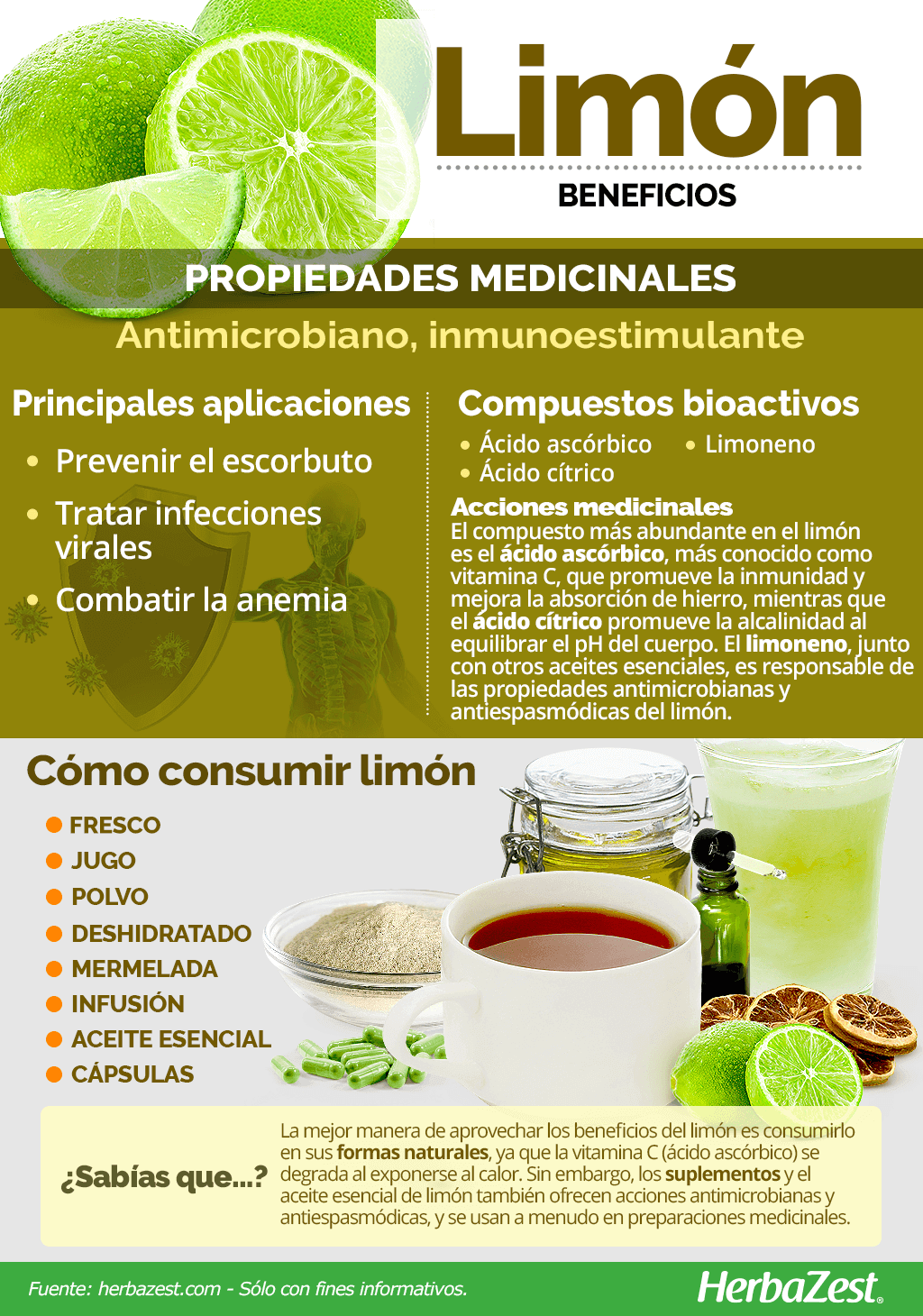 Beneficios del limón