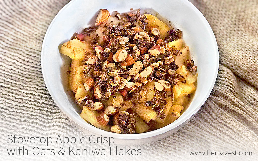 Stovetop Apple Crisp with Oats & Kaniwa Flakes
