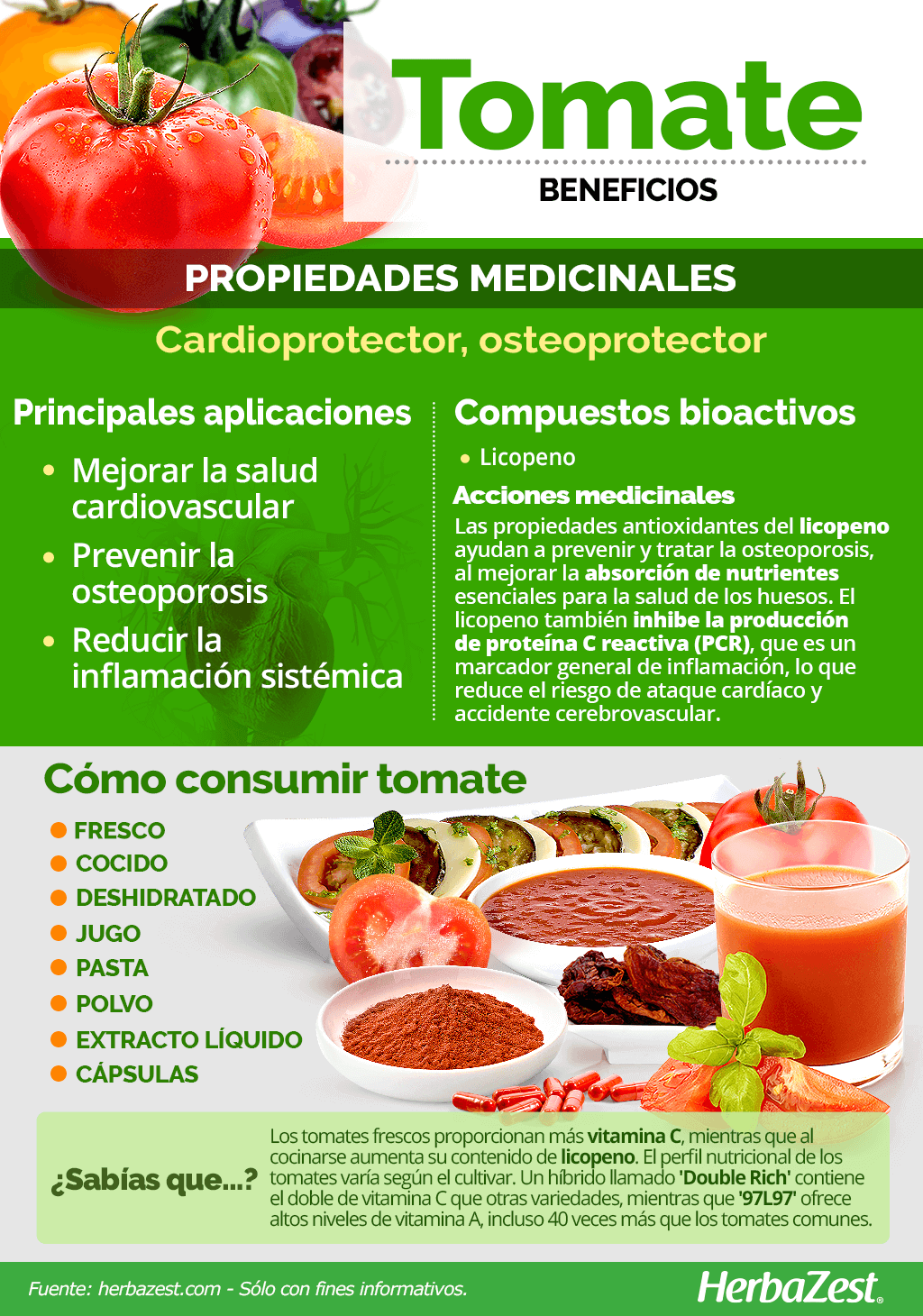 Beneficios del tomate