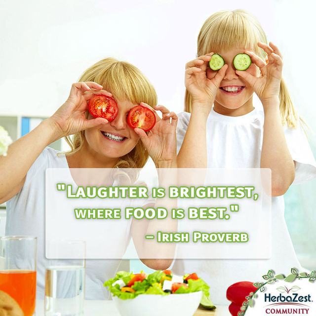 Quote: Laughter is Brightest where Food is Best