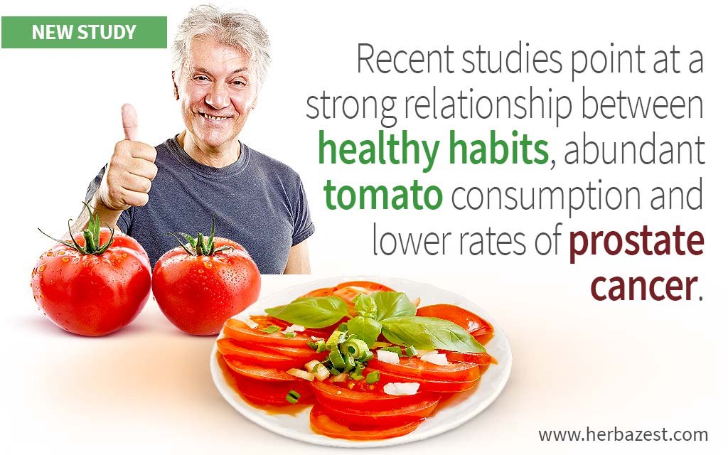 Recent studies point at a strong relationship between healthy habits, abundant tomato consumption and lower rates of prostate cancer.