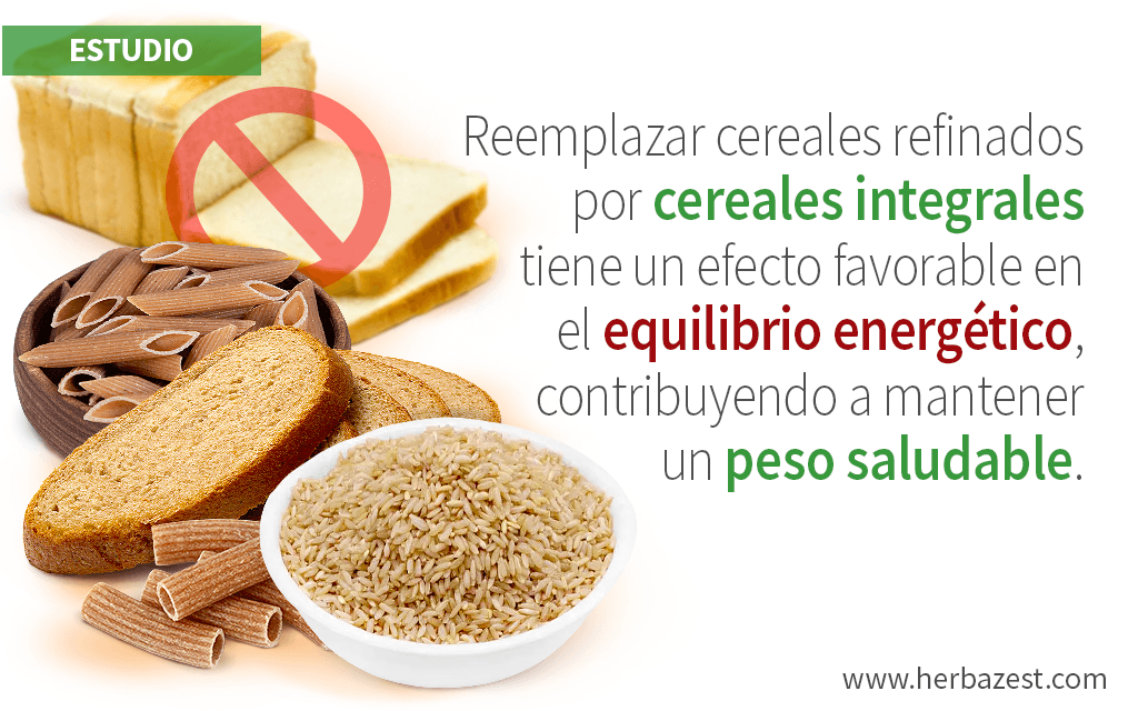 Los cereales integrales mejoran el equilibrio energético en personas de mediana edad