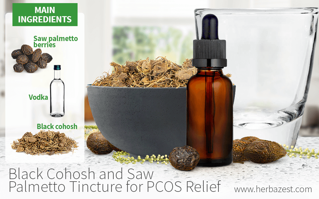 Black Cohosh and Saw Palmetto Tincture for PCOS Relief HerbaZest