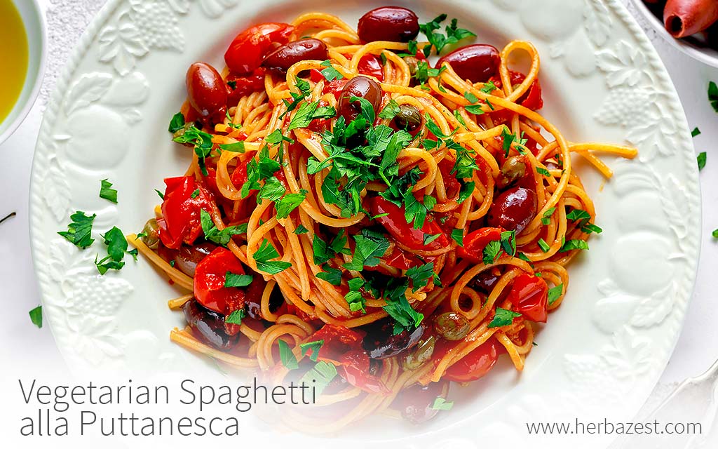 Vegetarian Spaghetti alla Puttanesca