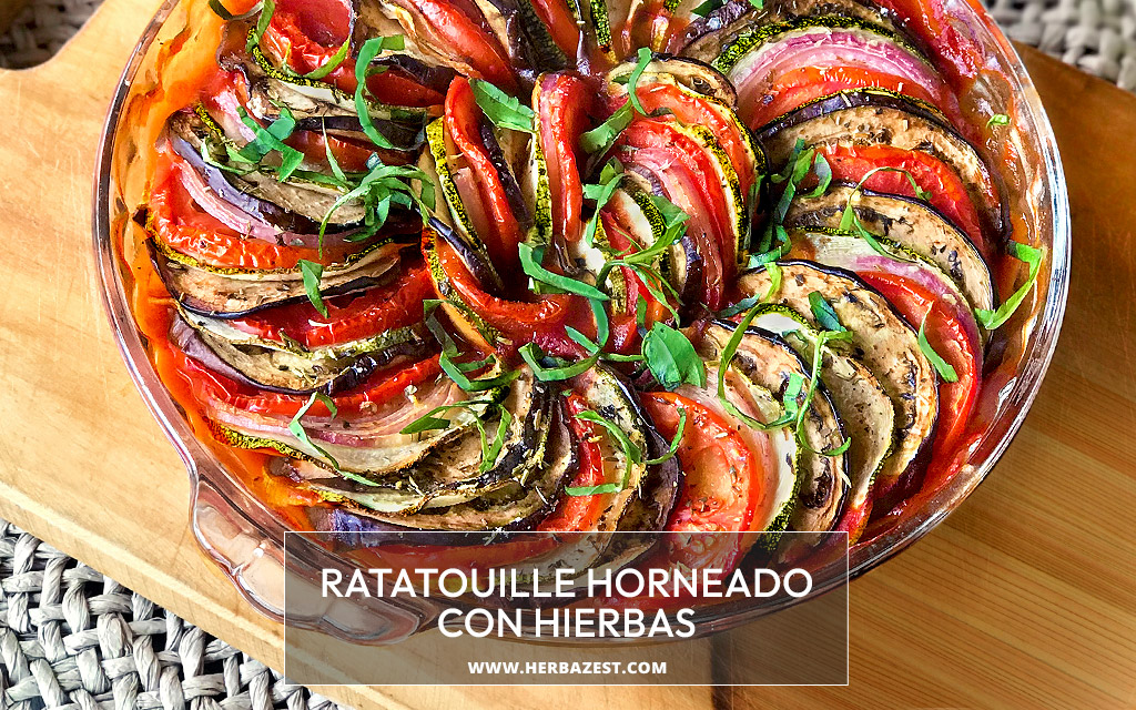 Ratatouille horneado con hierbas