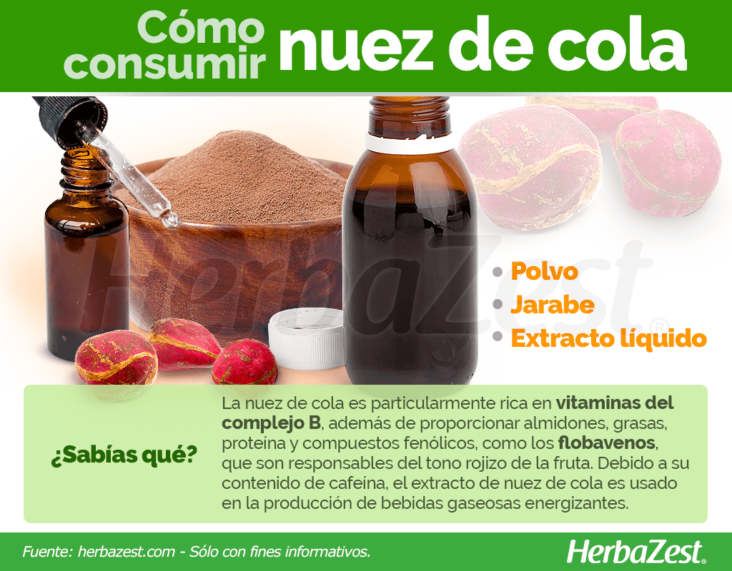 Cómo consumir nuez de cola