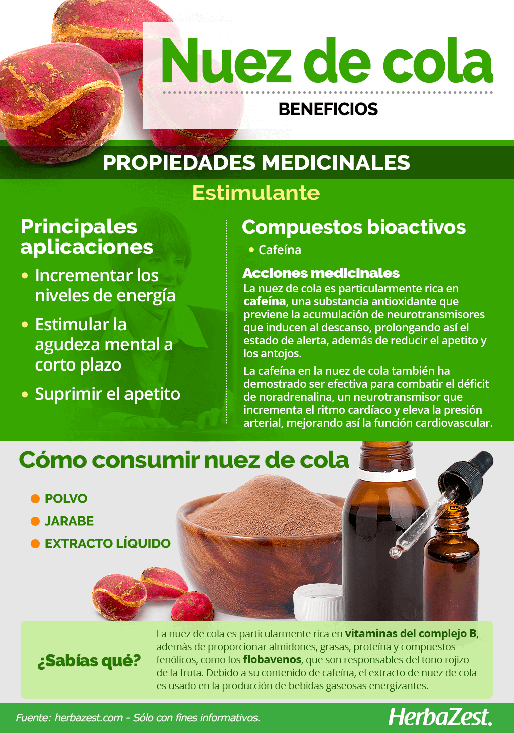 Beneficios de la nuez de cola