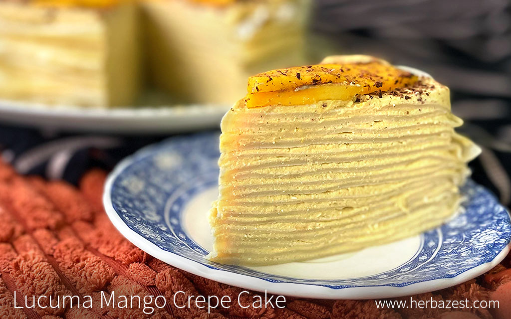 Lucuma Mango Crepe Cake