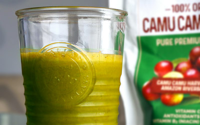 Extracto antioxidante de espinaca con zanahoria y camu camu