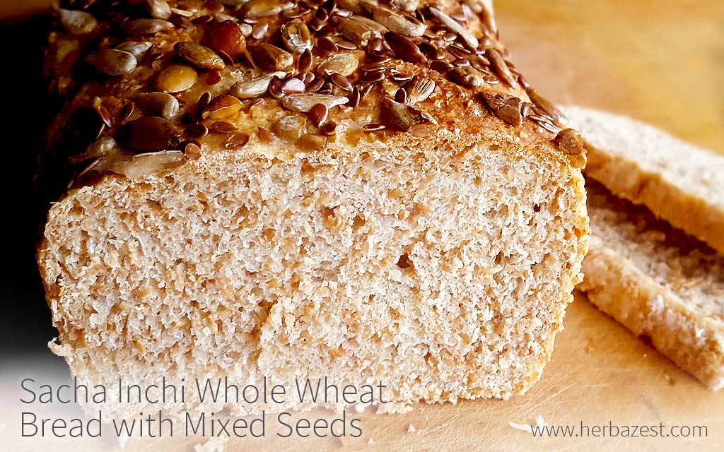 Sacha Inchi Whole Wheat Bread with Mixed Seeds