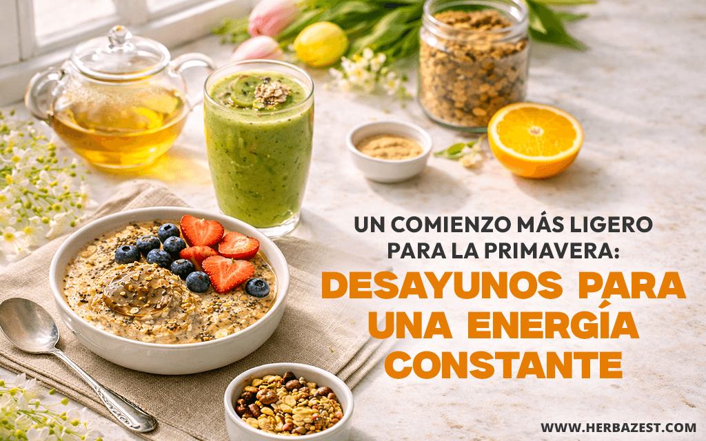 Un comienzo más ligero para la primavera: Desayunos para una energía constante