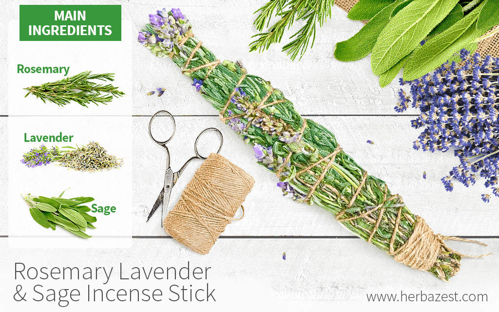 Rosemary Lavender & Sage Incense Stick HerbaZest
