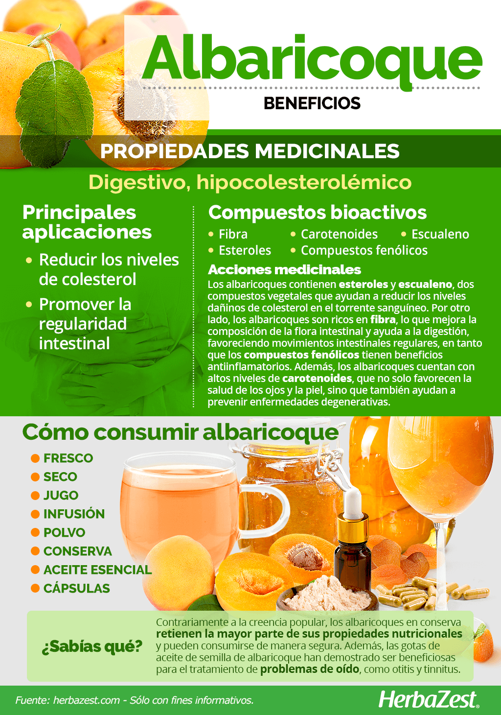 Beneficios del albaricoque