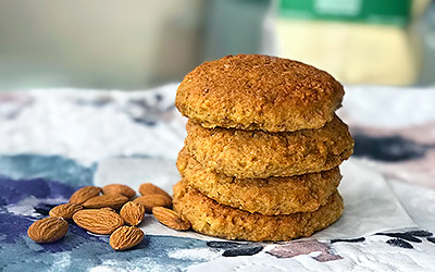 Galletas de calabaza con harina de almendras y lupín