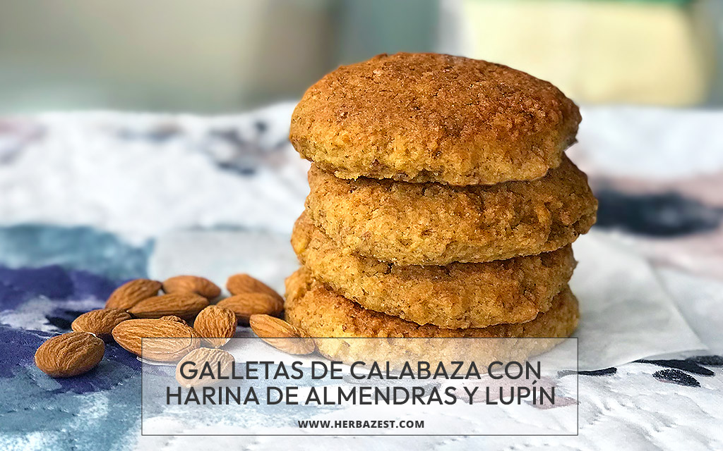 Galletas de calabaza con harina de almendras y lupín