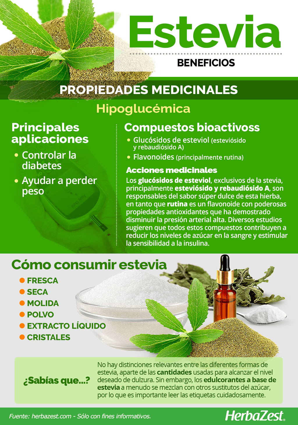 Beneficios de la estevia