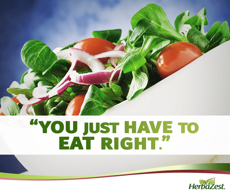 Quote: You Just Have to Eat Right