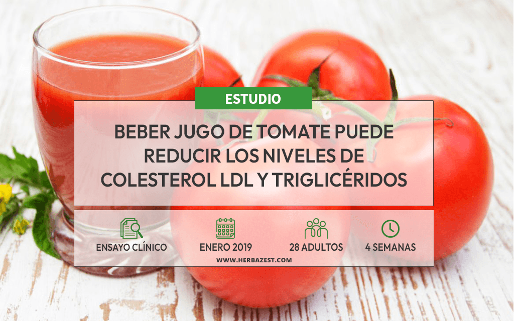 El jugo de tomate favorece la salud cardiovascular