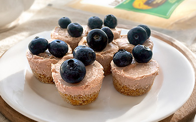 No-Bake Lucuma Mini Cheesecakes