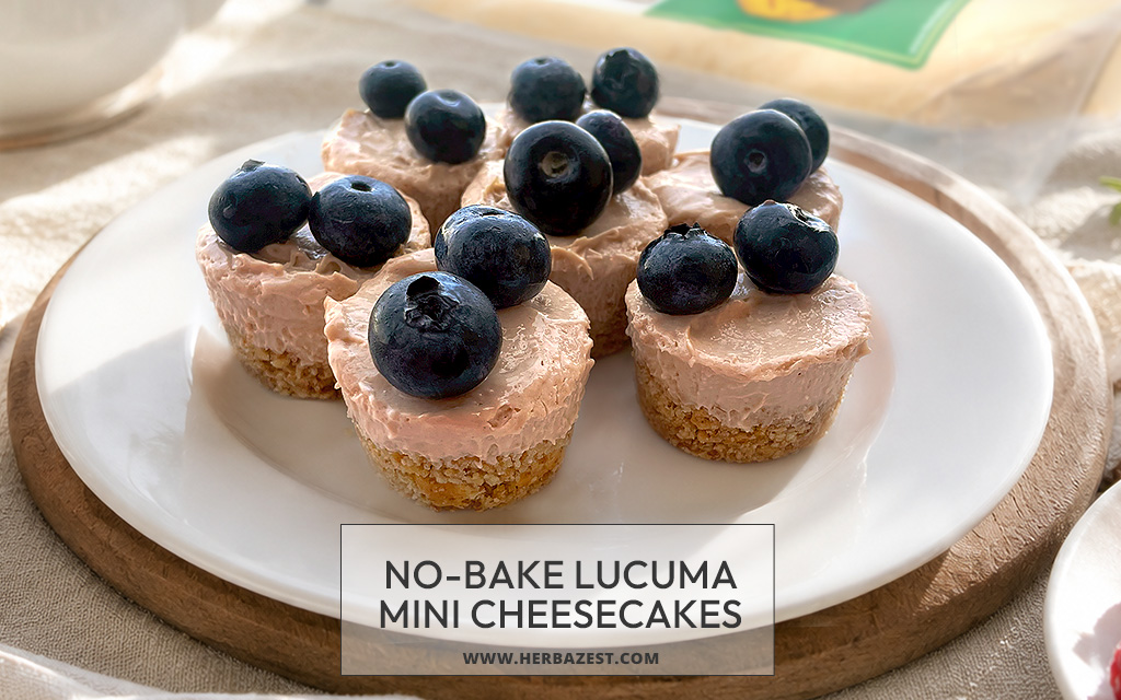 No-Bake Lucuma Mini Cheesecakes