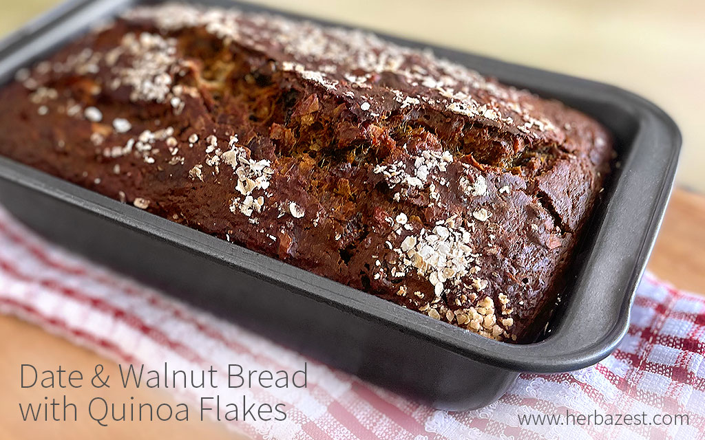 Date & Walnut Bread with Quinoa Flakes
