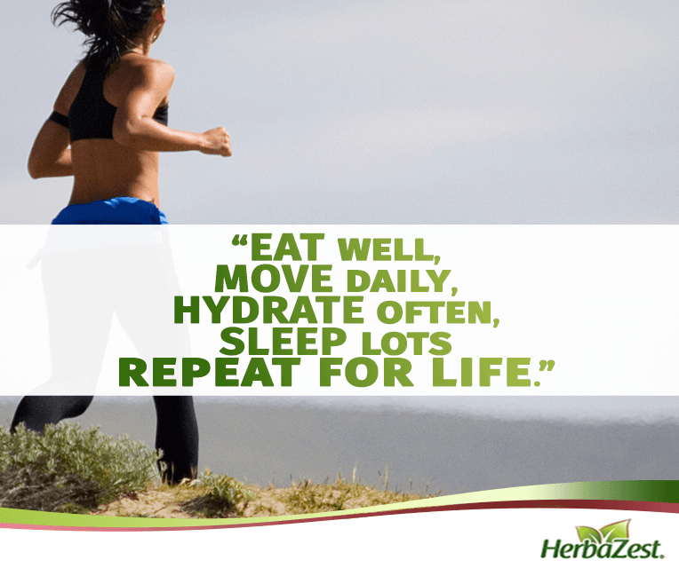 Quote: Eat Well, Move More, Repeat for Life