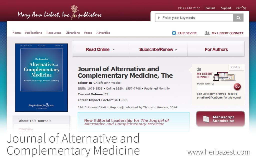 Journal of Alternative and Complementary Medicine