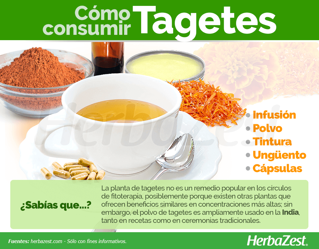 Cómo consumir tagetes