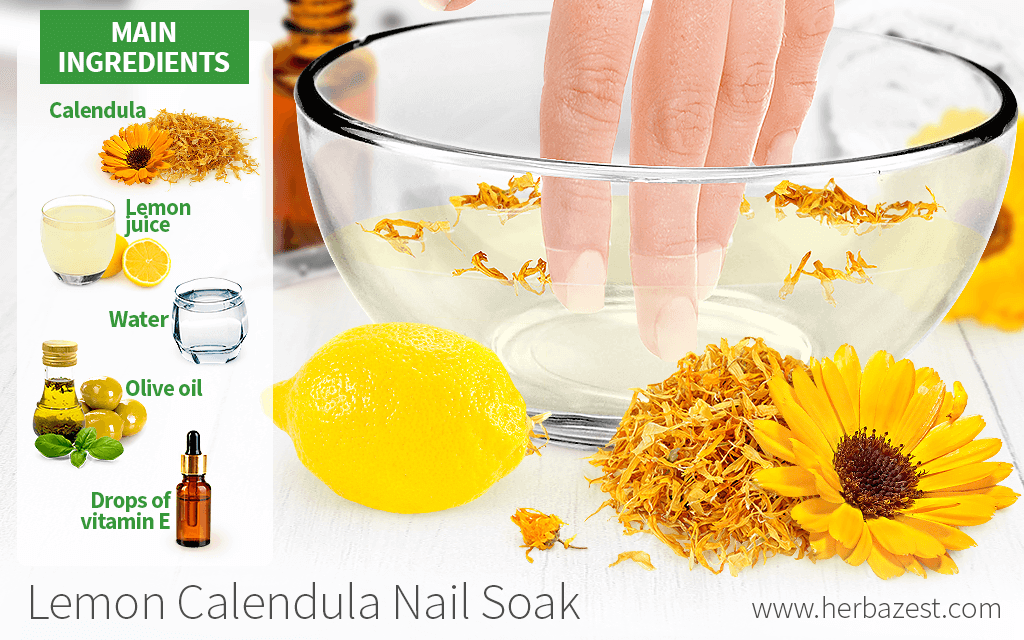 Lemon Calendula Nail Soak