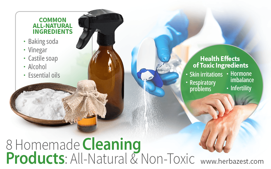 8 Homemade Cleaning Products: All-Natural & Non-Toxic
