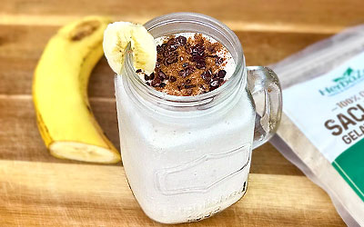 Batido de sacha inchi con mantequilla de maní