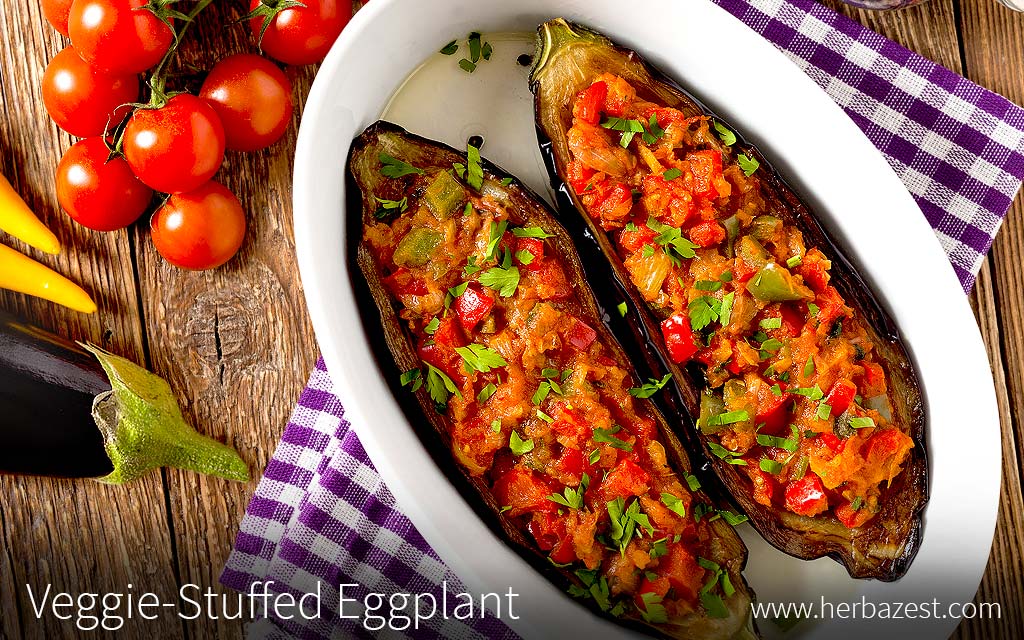Veggie-Stuffed Eggplant