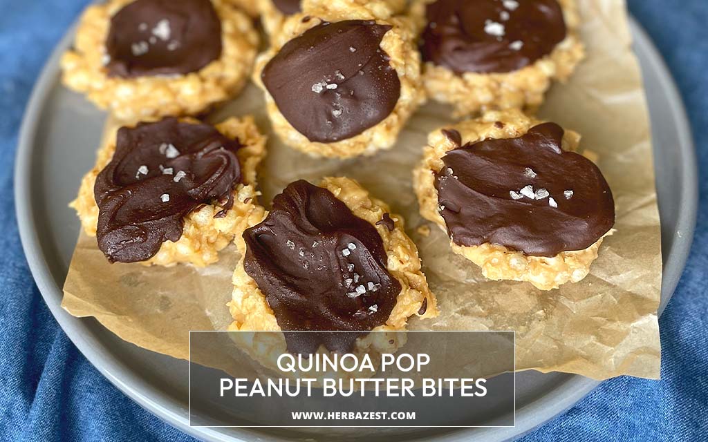 Quinoa Pop Peanut Butter Bites