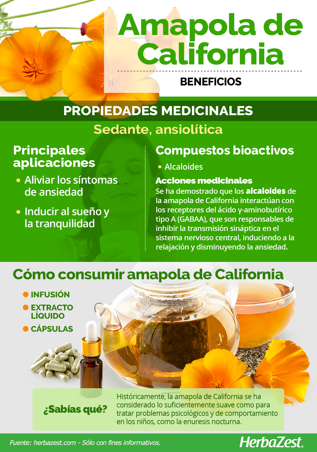 Beneficios de la amapola de California