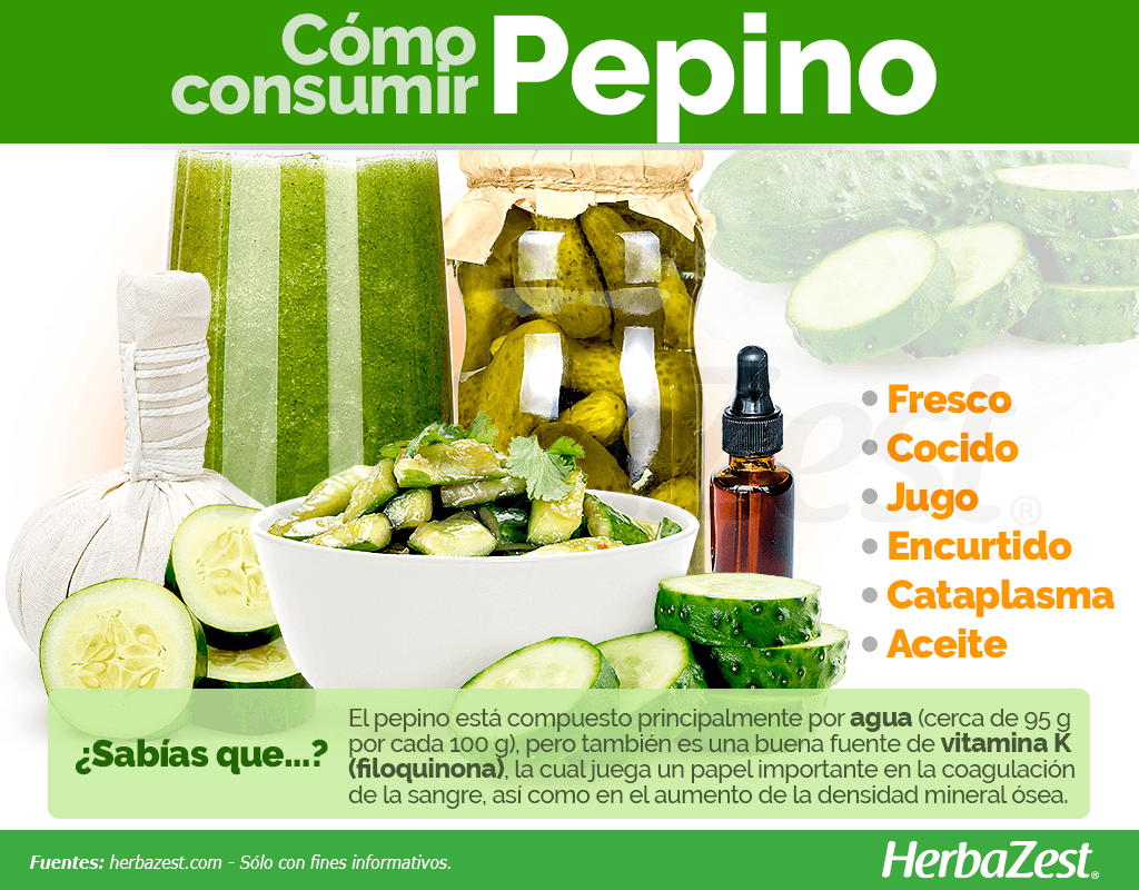 Cómo consumir pepino