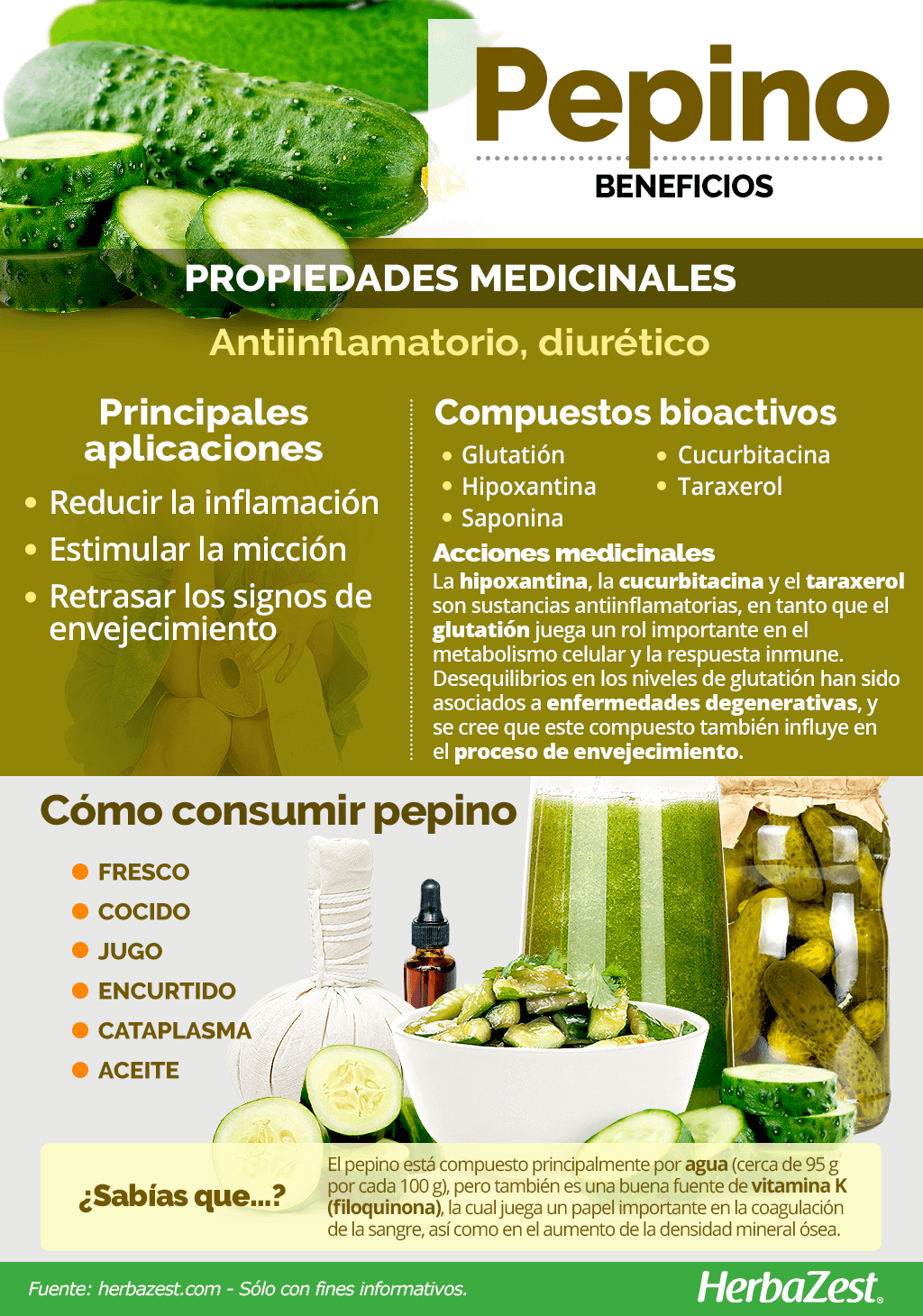 Beneficios del pepino