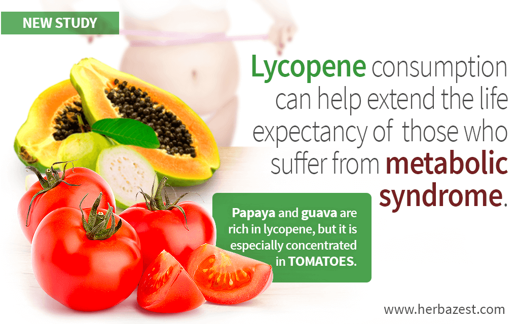 Lycopene consumption can help extend the life expectancy of those who suffer from metabolic syndrome.