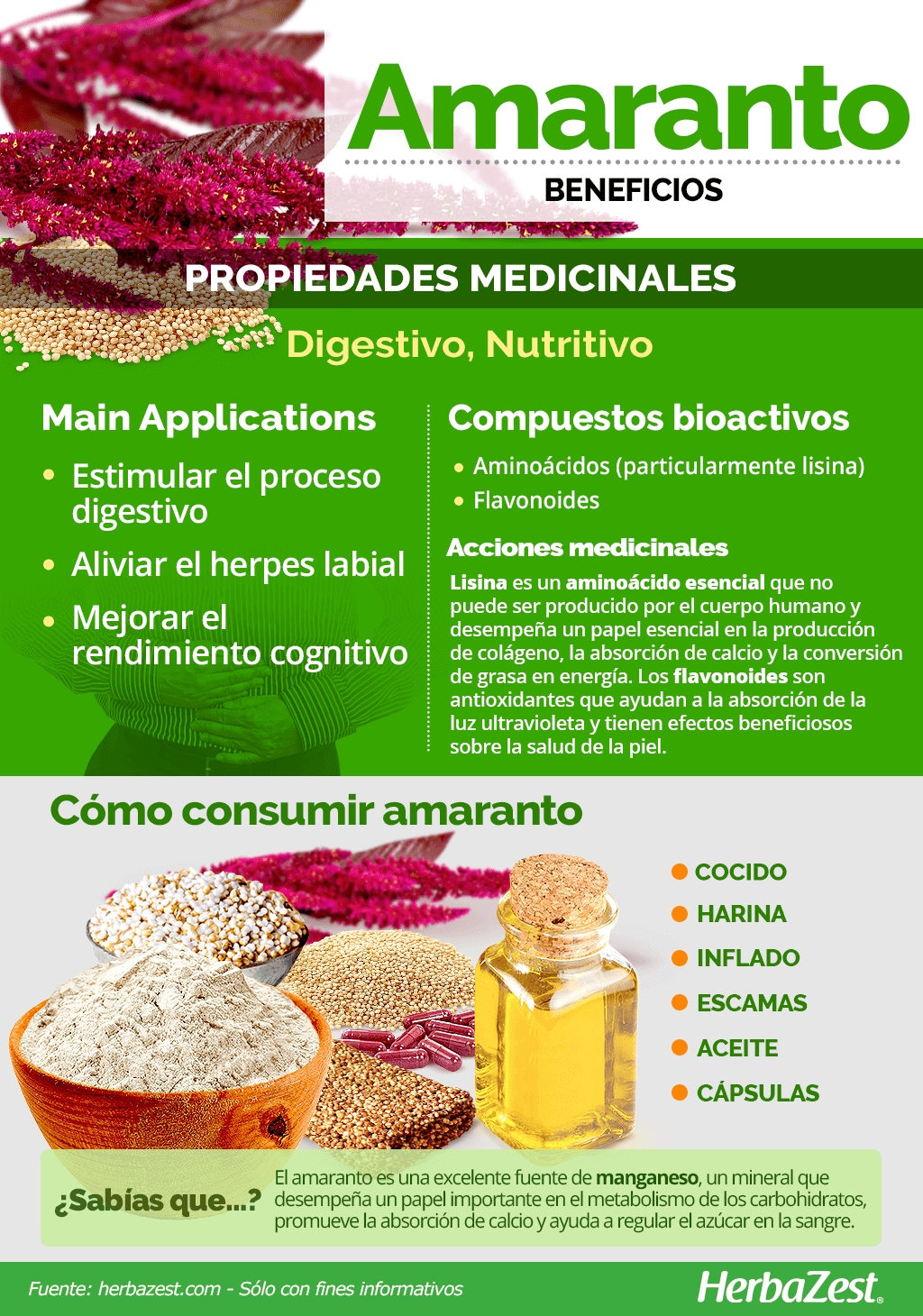 Beneficios del amaranto