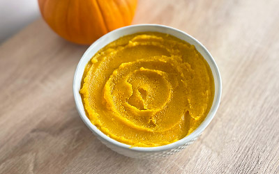Puré de calabaza casero