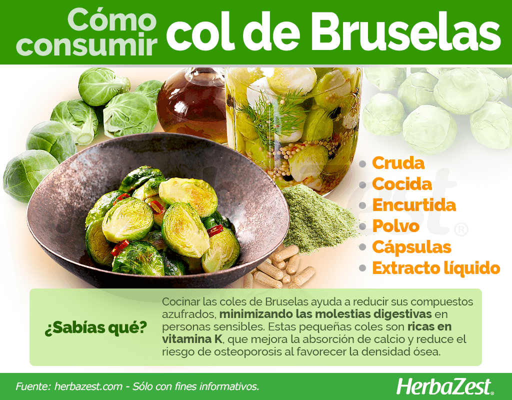 Cómo consumir col de Bruselas