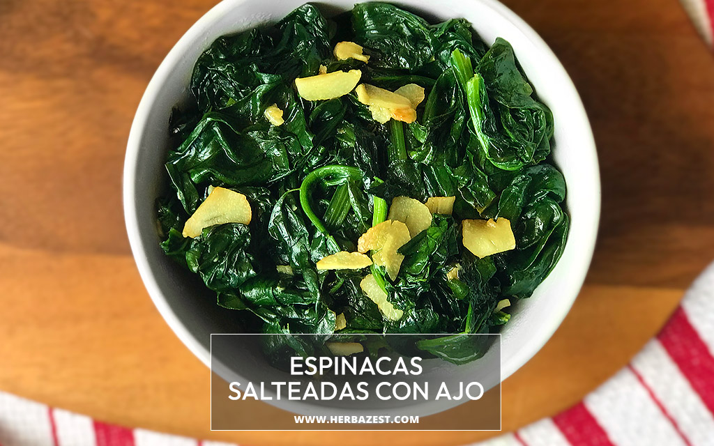 Espinacas salteadas con ajo