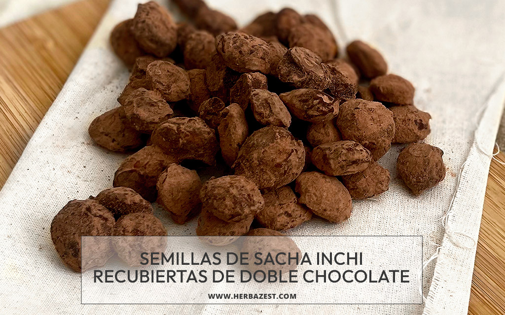 Semillas de sacha inchi recubiertas de doble chocolate