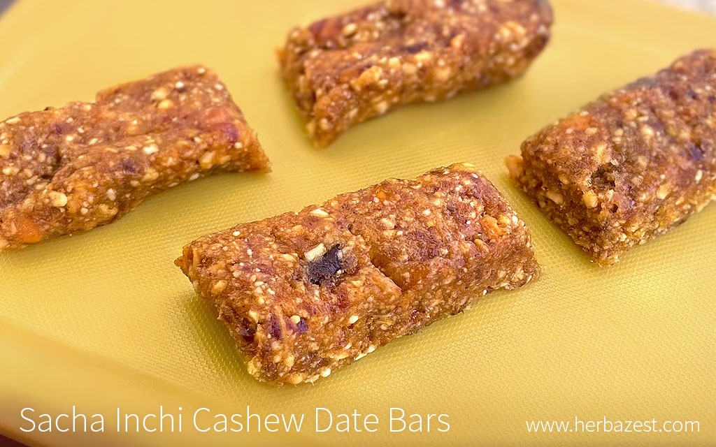Sacha Inchi Cashew Date Bars
