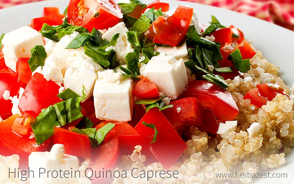 High Protein Quinoa Caprese