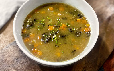 Dried Slippery Jack Mushroom Soup