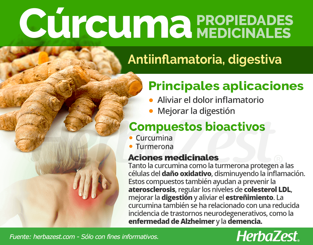 Propiedades medicinales de la cúrcuma