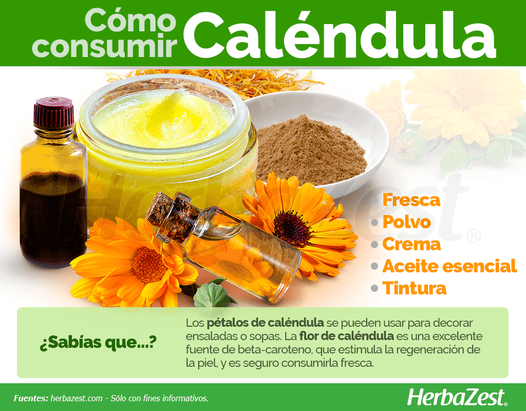 Cómo consumir caléndula