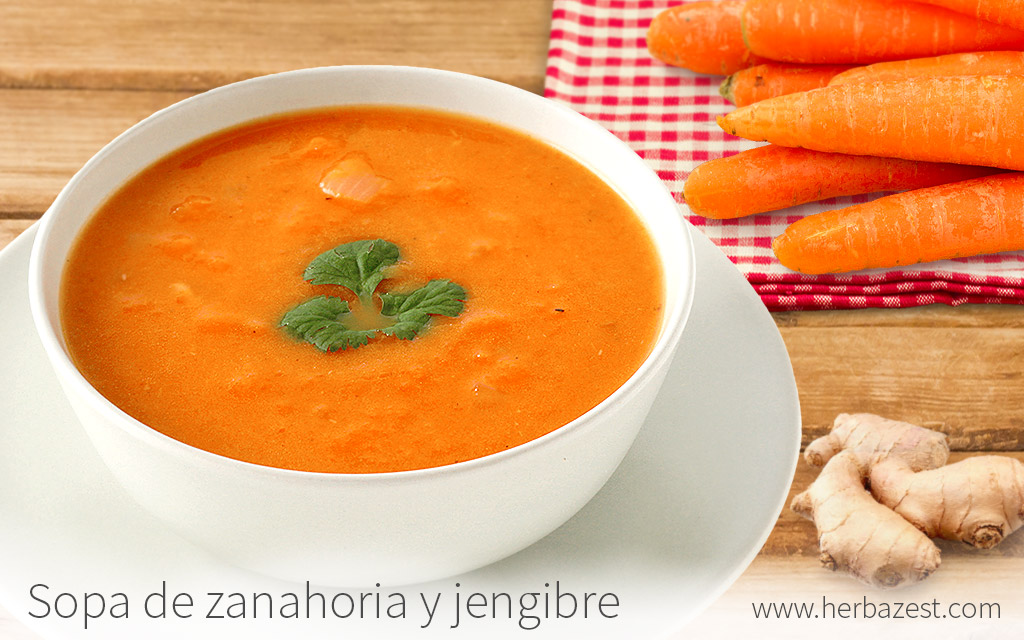 Sopa de zanahoria y jengibre