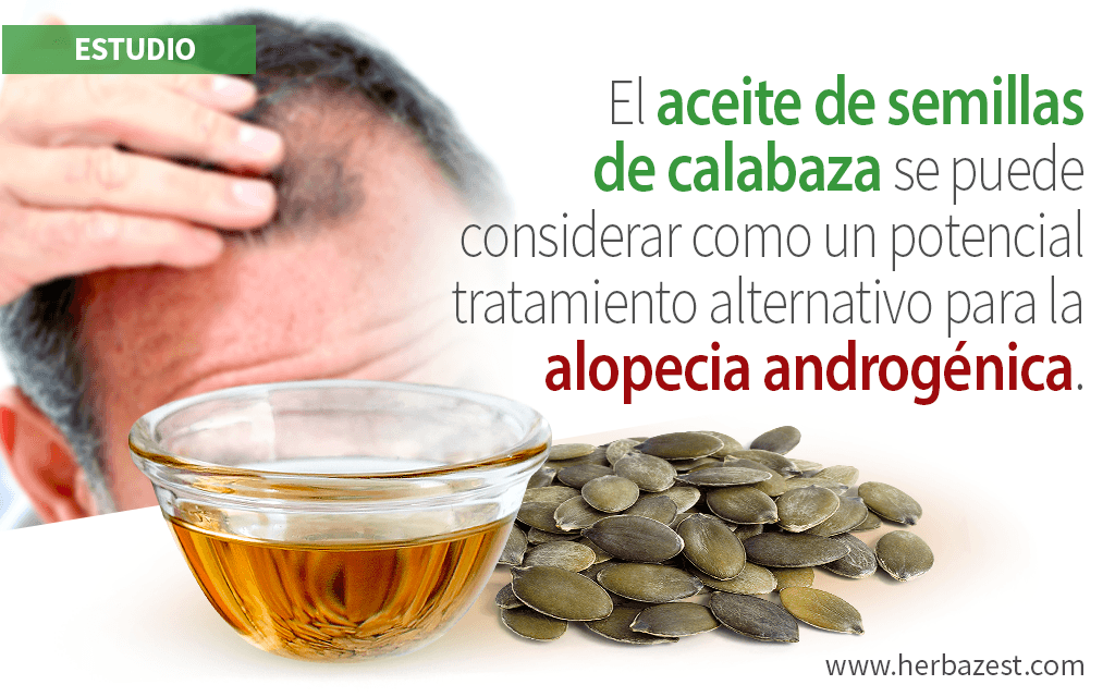 Aceite de semillas de calabaza beneficia a hombres con alopecia androgénica
